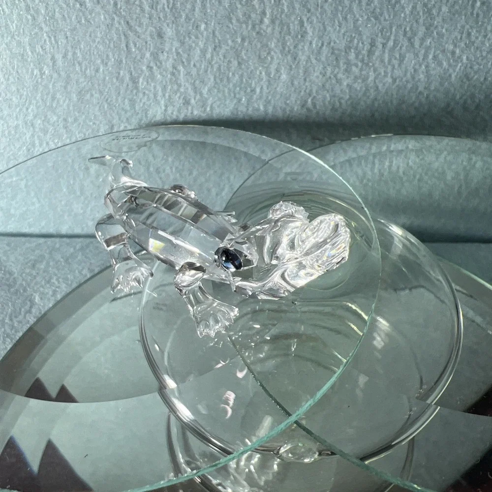 Swarovski Crystal Alligator Figurine #221629‎ Mib Complete Crocodile